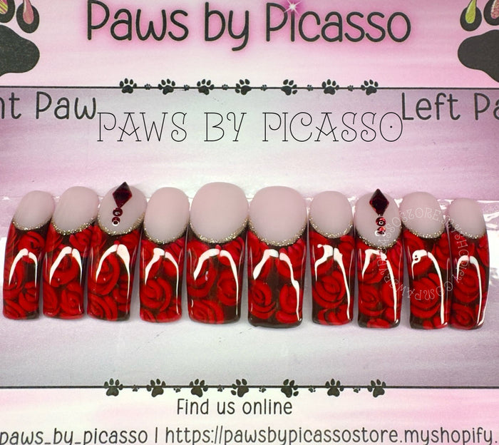 Ready to Ship Curvy nails - Paws By Picasso Ready to Ship Curvy nails