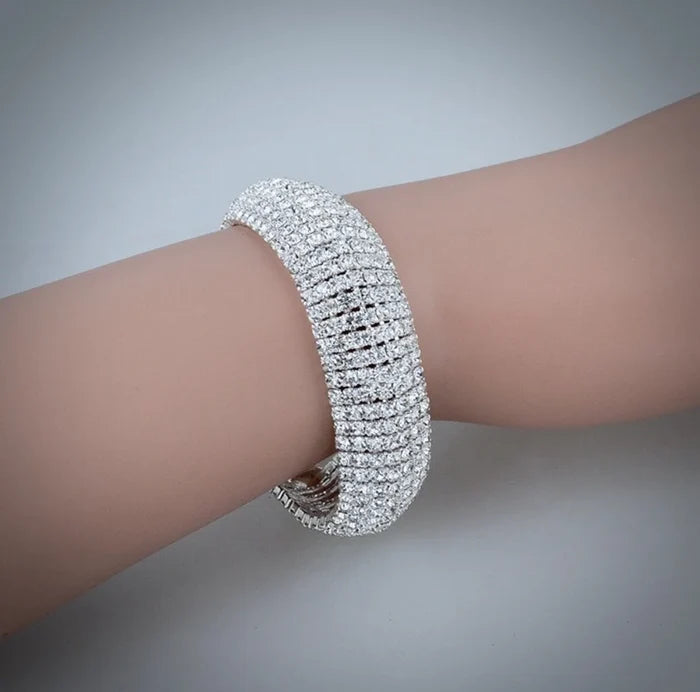 Bridal Jewelry - Crystal Bridal Bracelet - Available in Rhodium and Gold