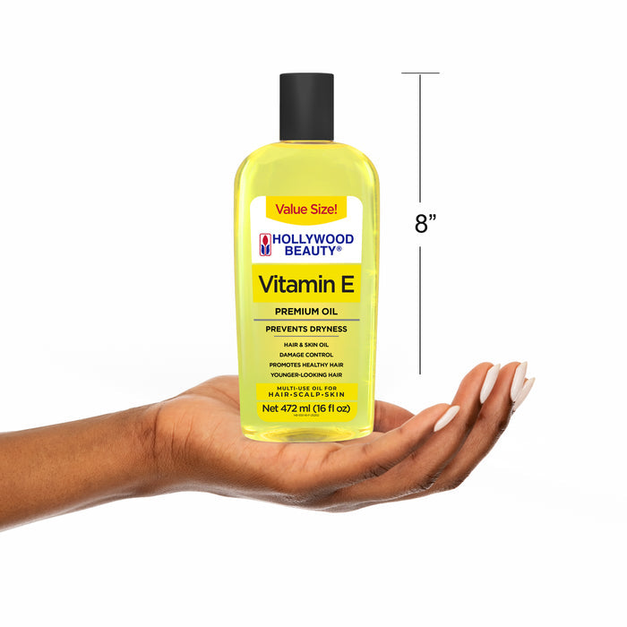 Vitamin E Premium Oil for Hair, Scalp, Skin, and Nails - 16 fl oz