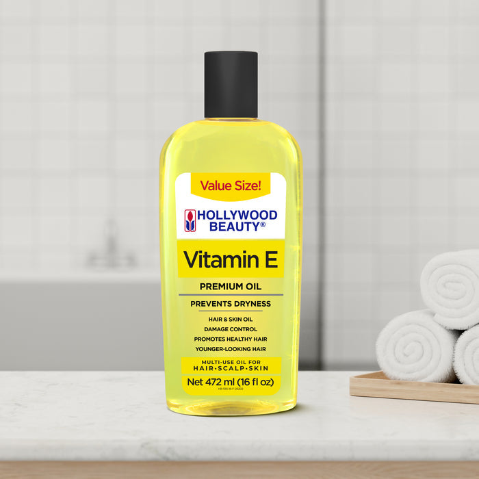 Vitamin E Premium Oil for Hair, Scalp, Skin, and Nails - 16 fl oz