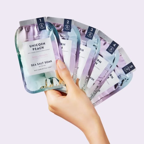 Voesh 5 in 1 Step Spa Pedibox Unicorn Peach