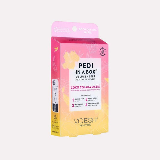 VOESH Deluxe Pedicure In A Box 4 In 1 - Coco Colada Oasis