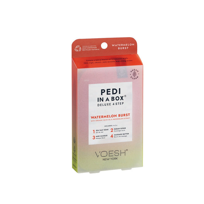 VOESH Deluxe Pedicure In A Box 4 In 1 (Case 50 packs) - Watermelon Burst