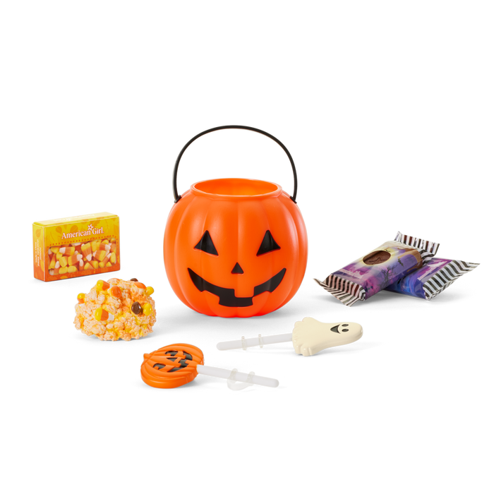 Witchy Webs Costume & Trick-or-Treat Set Bundle for 18-inch Dolls
