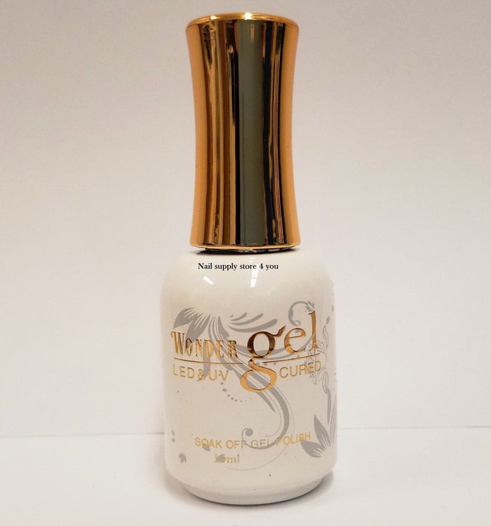 Wonder Gel - UV/LED Soak off Gel (No-Wipe) TOP BASE COAT  - 0.5oz/15mL