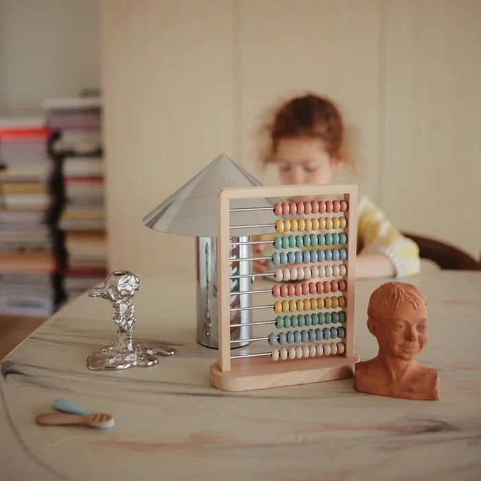 Mushie - Wooden Abacus - Lifestyle Cut 1