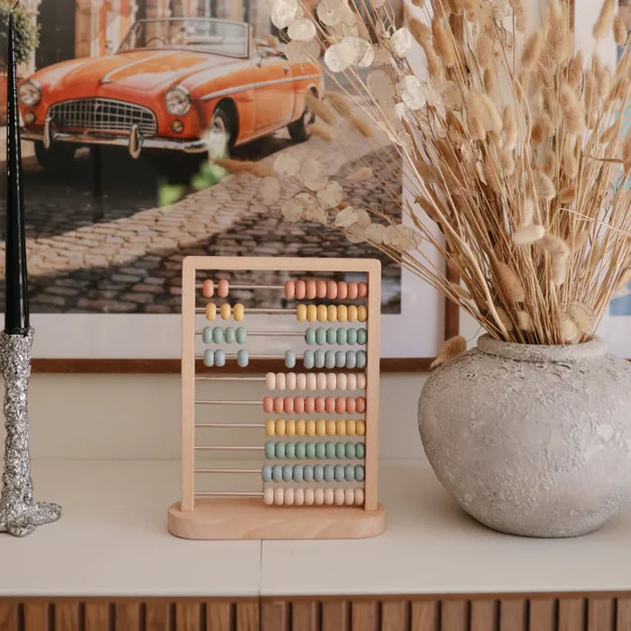 Mushie - Wooden Abacus - Lifestyle Cut 4