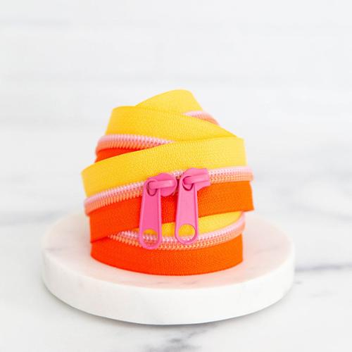 Yellow & Orange Zippers