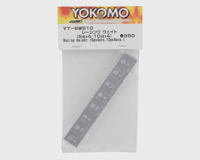 YOKYT-RW510A Yokomo Self Stick Chassis Weight Set (4x 5g & 4x 10g)