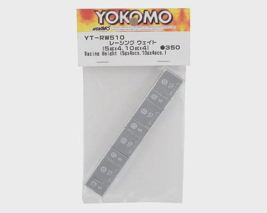 YOKYT-RW510A Yokomo Self Stick Chassis Weight Set (4x 5g & 4x 10g)