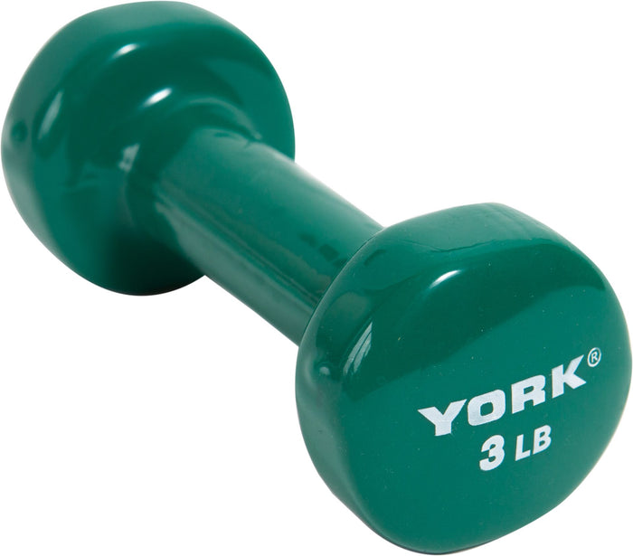 YORK Single Vinyl Dipped Dumbbell
