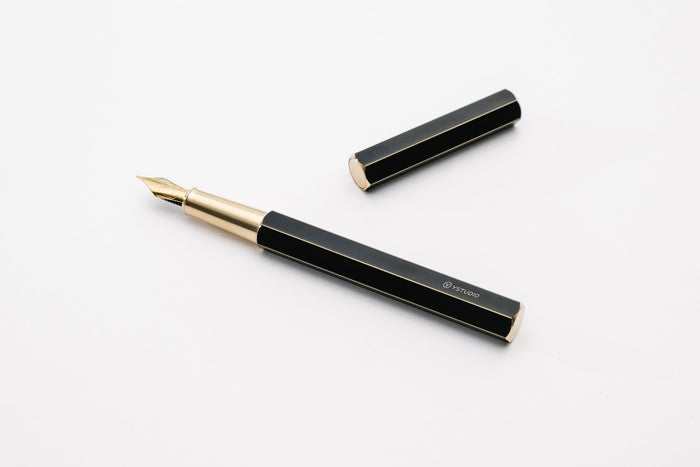 Ystudio Classic Revolve Fountain Pen - Black