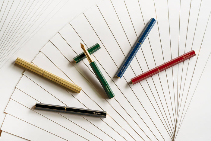 Ystudio Classic Revolve Fountain Pen - Black