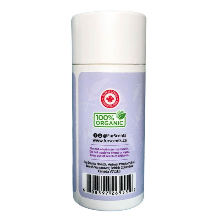 Back of FurScents Zen Lavender Waterless Dry Shampoo for Dogs