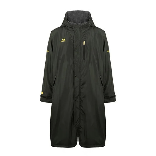 Zone3 Heat-Tech Changing Robe in khaki, a dry robe and poncho designed for quick changing and warmth at the pool or beach.
