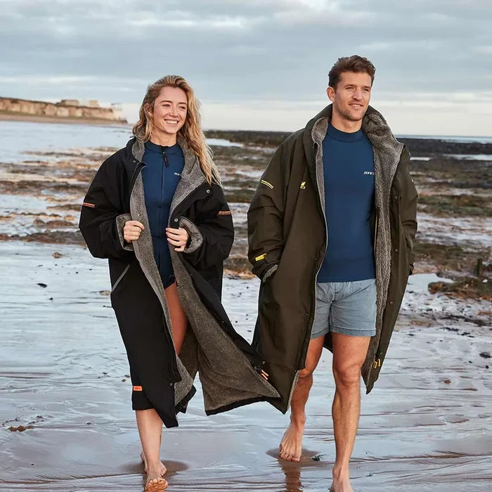 Zone3 Heat-Tech Changing Robe in khaki, a lightweight dry robe and poncho for changing comfortably after water activities.