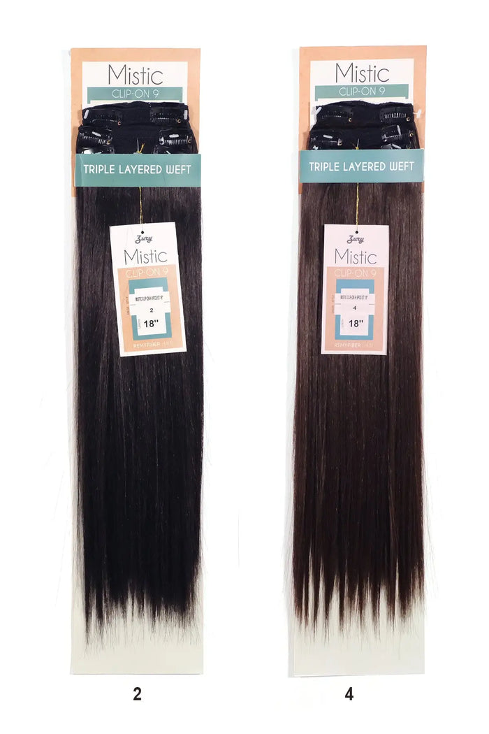 ZURY MISTIC CLIP-ON 9PC 18" Zury