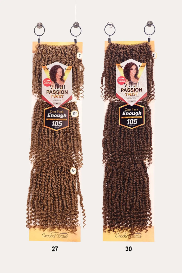 ZURY V11 PASSION TWIST CROCHET BRAID 9" 10" 11" ZURY