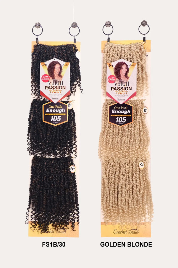 ZURY V11 PASSION TWIST CROCHET BRAID 9" 10" 11" ZURY
